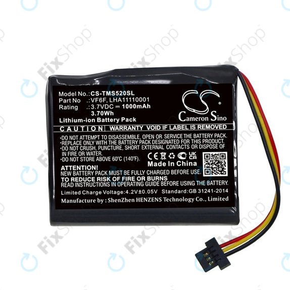 Батерия за TomTom Start 52, 1000mAh, Li-Ion, 3.7V, VF6F, HQ