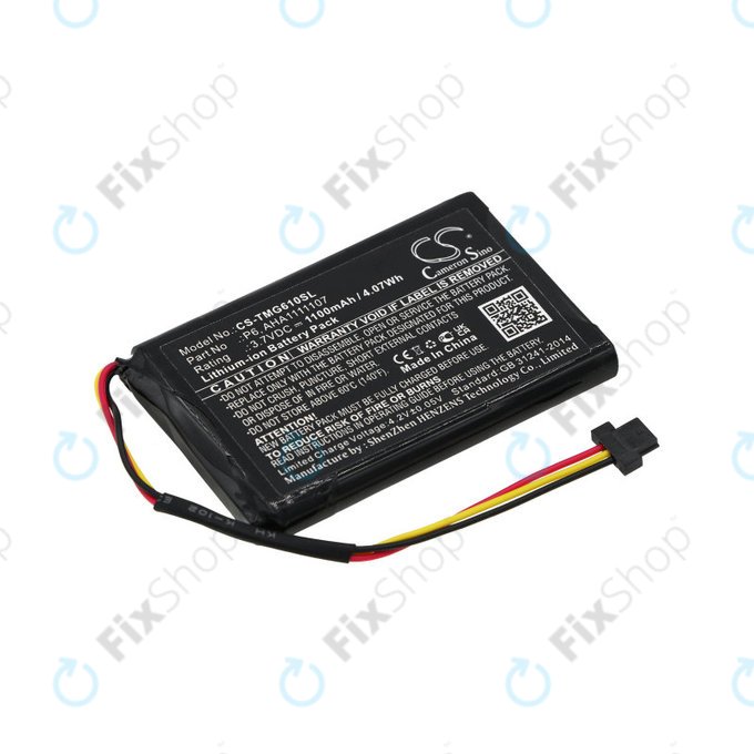 Батерия за TomTom Go 610, 1100mAh, Li-Ion, 3.7V, LAHA1111107, HQ