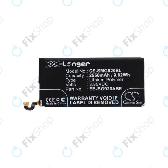 Батерия за Samsung S6 G920F, EB-BG920ABE, 2500mAh, HQ