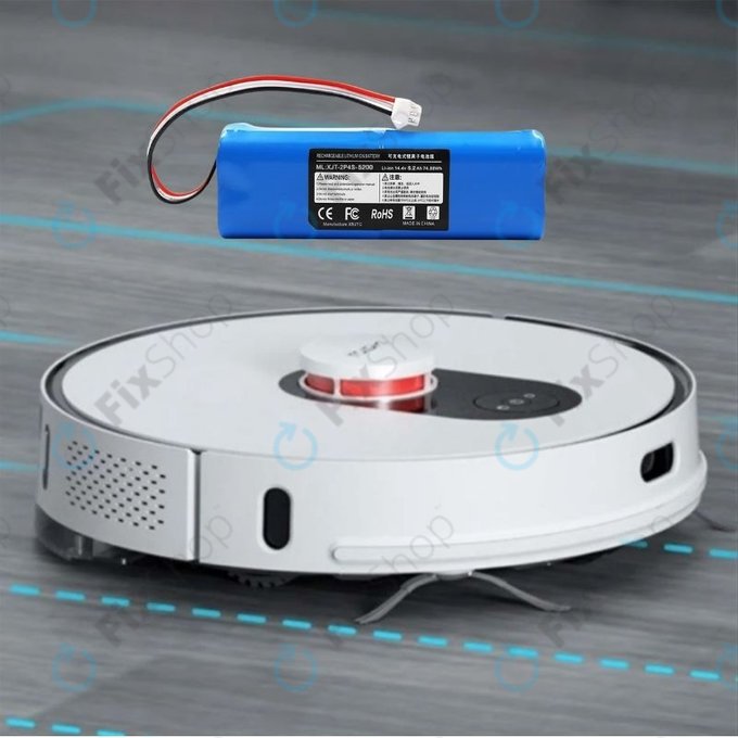Батерия за Xiaomi EVA, EVE Plus, Viomi S9, Dreame D10 Plus, L10, Lenovo T1 Pro, Lydsto R1, R1 Pro, S1, S1 Pro, XJT-2P4S-5200, Li-Ion 14.4V 5200mAh
