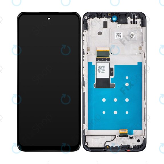 дисплей за Motorola Moto G13, Тъчскрийн и рамка, Matte Charcoal, TFT