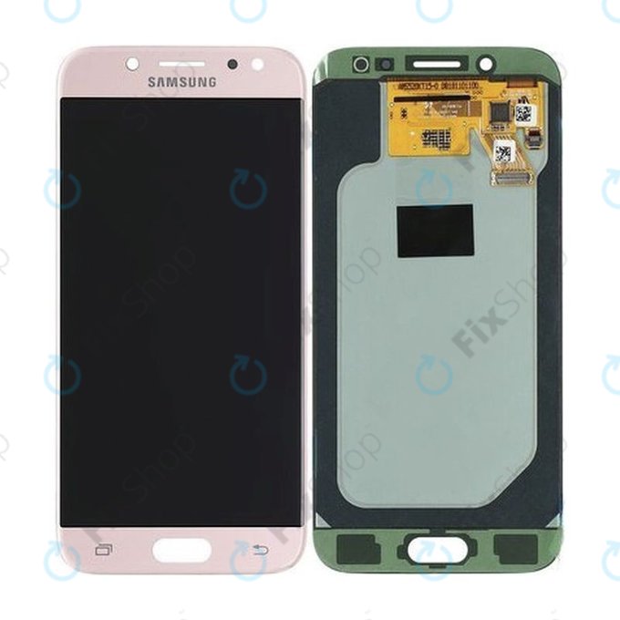 дисплей OLED за Samsung J5 J530F (2017), Тъчскрийн без рамка, Розово, Pink, GH97-20738D, GH97-20880D, Genuine Service Pack