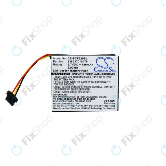 Батерия за Pioneer AVIC-F320BT, 790mAh, Li-Ion, 3.7V, 338937010176, HQ
