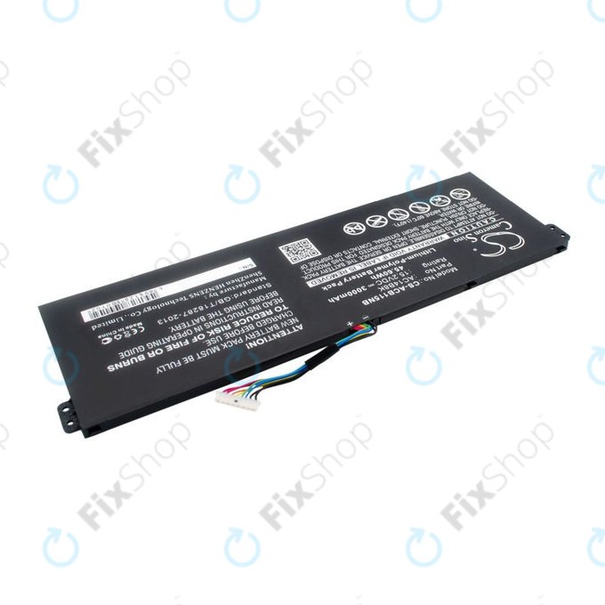 Батерия за Acer Aspire 5, 7 E5, V3, Chromebook 11, 13, 15, 3000mAh, Li-Pol, 15.2V, AC14B18K, HQ