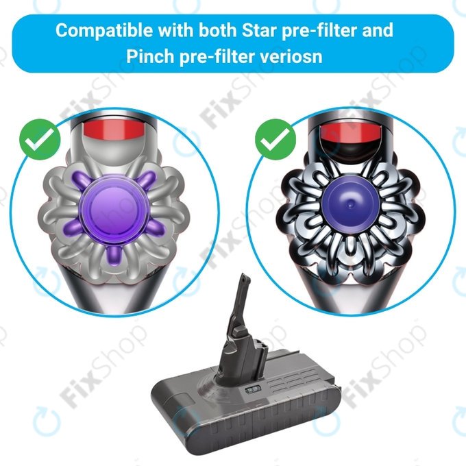 Батерия за Dyson V8, 215681, PM8-US-HFB1497A, Li-Ion 21.6V 4000mAh