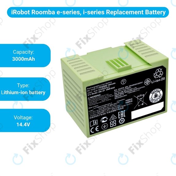 Батерия за iRobot Roomba e-series, i-series, ABL-D1, 4624864, ABL-D2, Li-Ion 14.4V 3000mAh