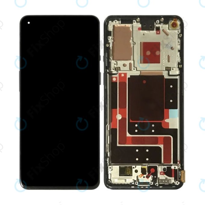 дисплей за OnePlus 9, Тъчскрийн и рамка, черен, Black, TFT