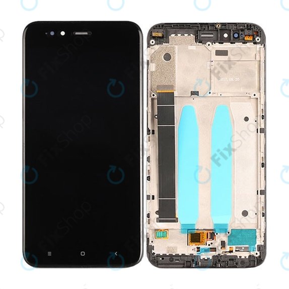 дисплей за Xiaomi Mi A1 (Mi 5X), Тъчскрийн и рамка, черен, Black, TFT