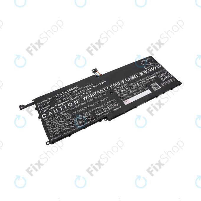 Батерия за Lenovo X1, 3300mAh, Li-Pol, 15.2V, 00HW028, HQ