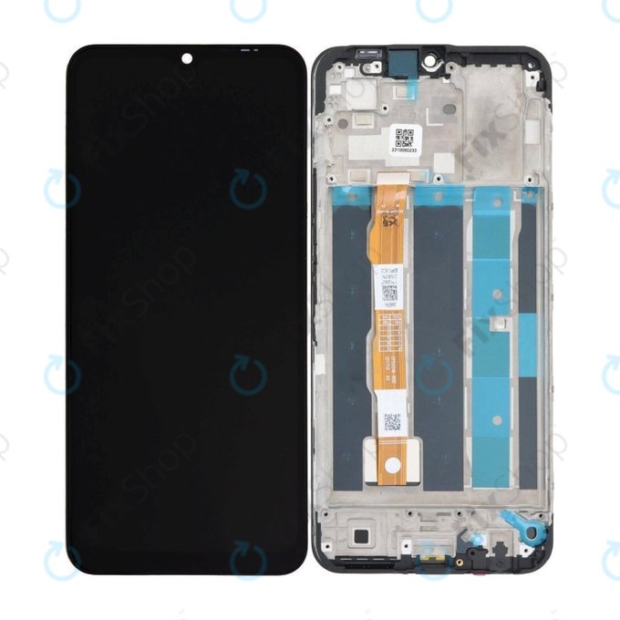 дисплей за Vivo Y16 V2204 V2214, Тъчскрийн и рамка, Stellar Black, TFT