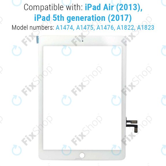 Тъчскрийн за iPad Air, iPad (5th Gen 2017), White