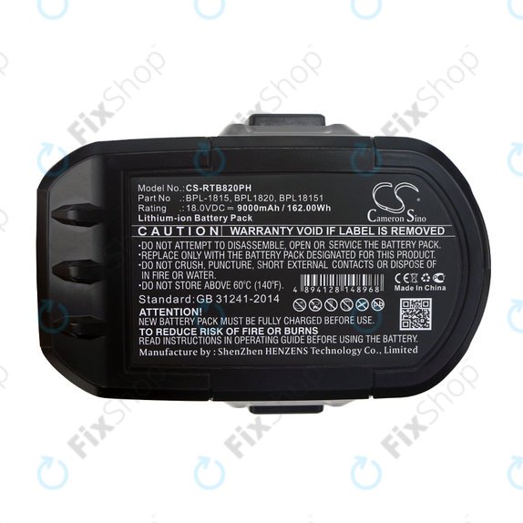 Батерия за Ryobi BID1821, CCC, CTR-180l, P200, P600, P730, 9000mAh, Li-Ion, 18V, BPL-1815, HQ