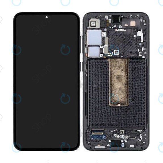 дисплей за Samsung S23 Plus S916B, Тъчскрийн и рамка, GH82-30478A, GH82-30476A, GH82-30477A, Phantom Black, Genuine Service Pack