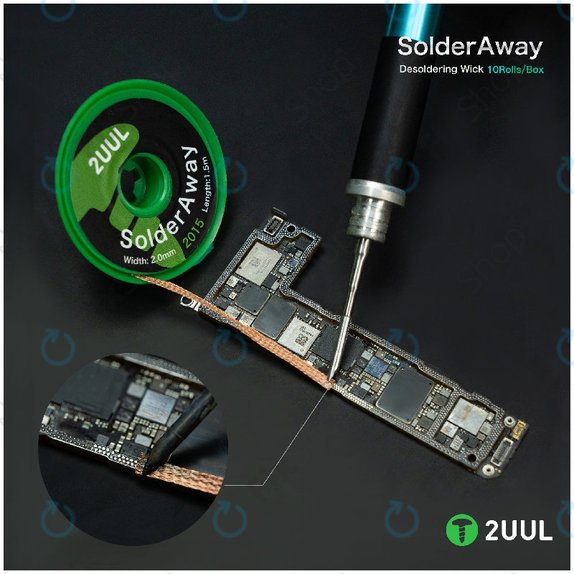 Оплетка за разпояване Solder Vampire, 2UUL DW11, 10бр./кутия
