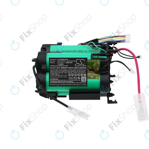 Батерия за Electrolux PQ91-ALRGY, PQ91-ANIMA, AEG QX 9, 3000mAh, Li-ion, 25.2V, 4055478301, HQ