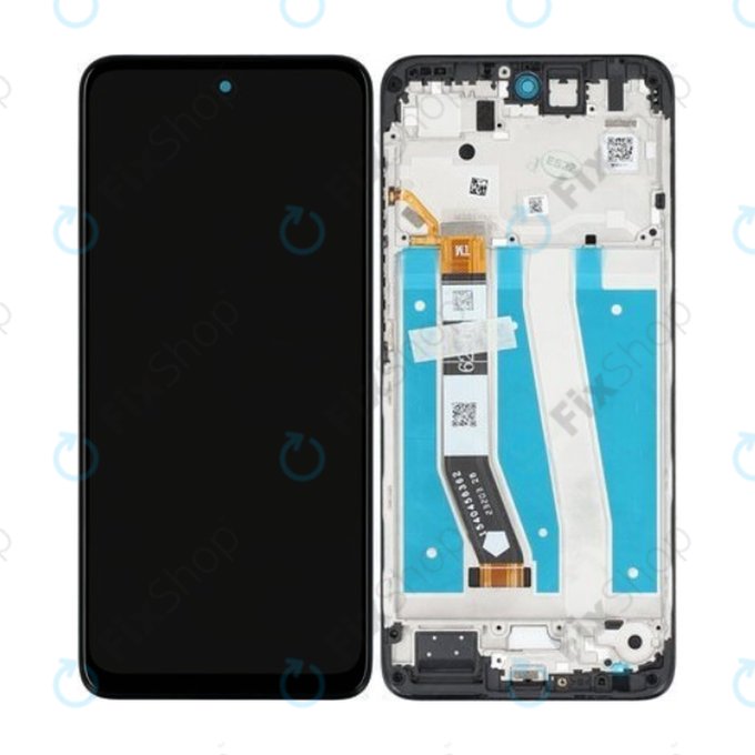 дисплей за Motorola Moto G14 XT2341, Тъчскрийн и рамка, 5D68C23075, черен, Black, Genuine Service Pack