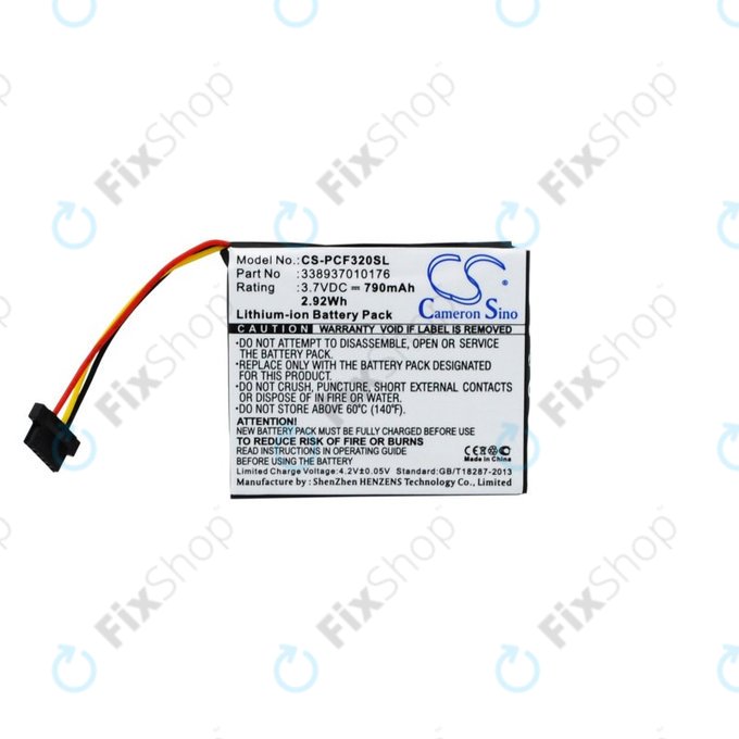 Батерия за Pioneer AVIC-F320BT, 790mAh, Li-Ion, 3.7V, 338937010176, HQ