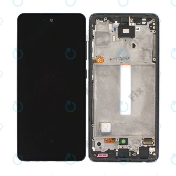 дисплей за Samsung A52 A525F, A526B, Тъчскрийн и рамка, GH82-25524A, GH82-25526A, GH82-25754A, GH82-25602A, Awesome Black, Genuine Service Pack