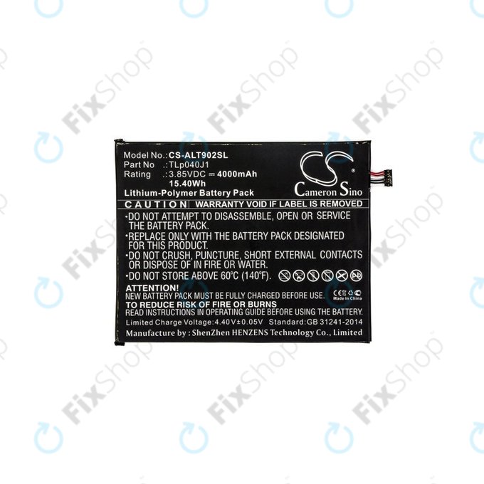 Батерия за Alcatel 8082, Alcatel 9024w, 4000mAh, Li-Pol, 3.85V, TLp040J1, HQ