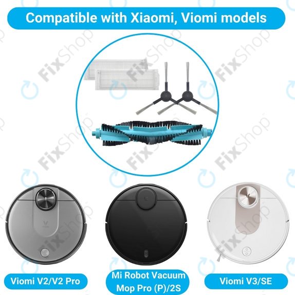 Стандартен комплект за Xiaomi Viomi V2, V2 Pro, V3, SE, Mi Robot Vacuum Mop Pro (P), 2S