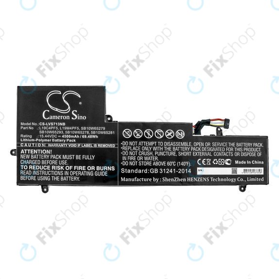 Батерия за Lenovo Yoga Slim 7-15IIL, 4500mAh, Li-Pol, 15.44V, L19C4PF5, HQ