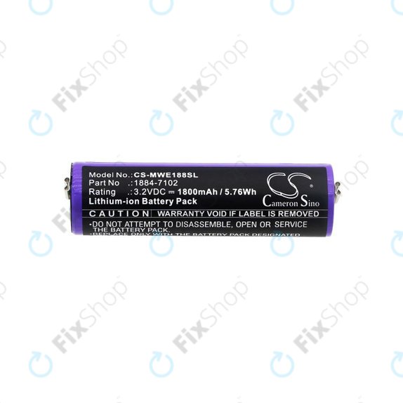Батерия за Moser Ermila 1884, 1885, Wahl 1884 LI+PRO, Wahl Ermila 1884, 1885, 1800mAh, LiFePO4, 3.2V, -, HQ