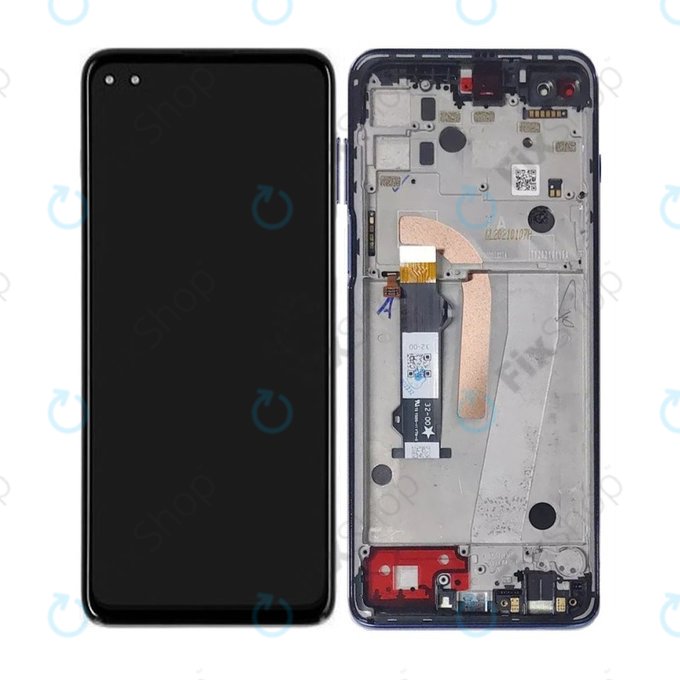 дисплей за Motorola Moto G100 XT2125, Тъчскрийн и рамка, Iridescent Ocean, TFT