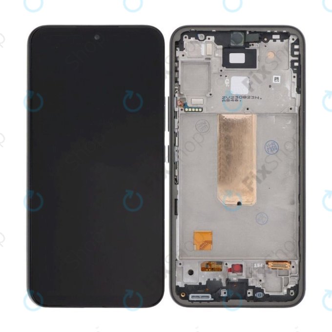 дисплей за Samsung A54 5G A546B, Тъчскрийн и рамка, черен, Black, TFT