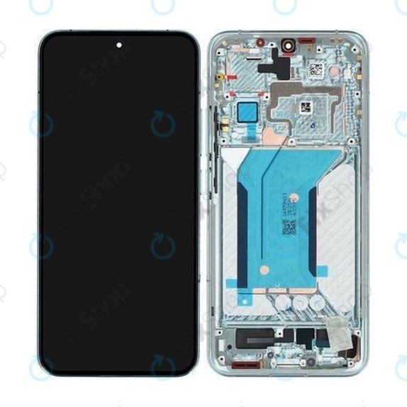 Дисплей за Xiaomi 14 23127PN0CC, Jade Green, Тъчскрийн с рамка, 56000600N300 Genuine Service Pack