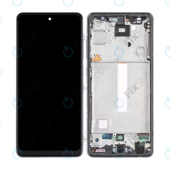 дисплей OLED за Samsung A52 4G A525F, Тъчскрийн и рамка, Awesome Black