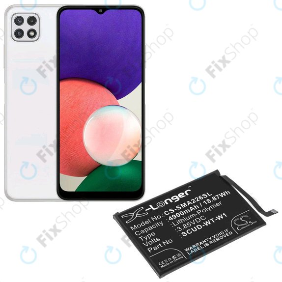 Батерия за Samsung A22 5G A226B, 4900mAh, Li-Pol, 3.85 V, SCUD-WT-W1, HQ
