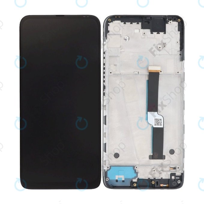 дисплей за Motorola One Fusion Plus, Тъчскрийн и рамка, черен, Black, TFT