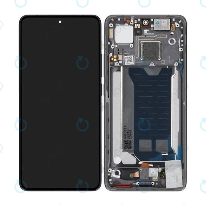 Дисплей за Xiaomi Poco F7 Pro 5G, Black, Тъчскрийн с рамка, 56002300O1100 Genuine Service Pack