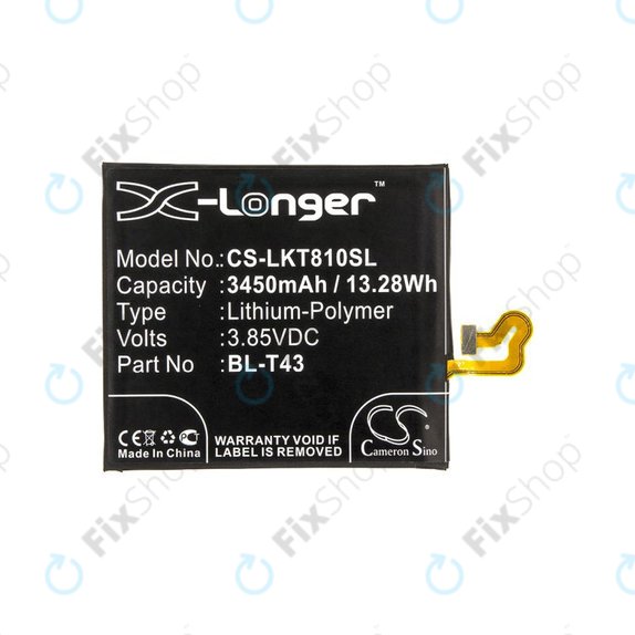 Батерия за LG G8S ThinQ, ThinQ Global, 3450mAh, Li-Pol, 3.85V, BL-T43, HQ