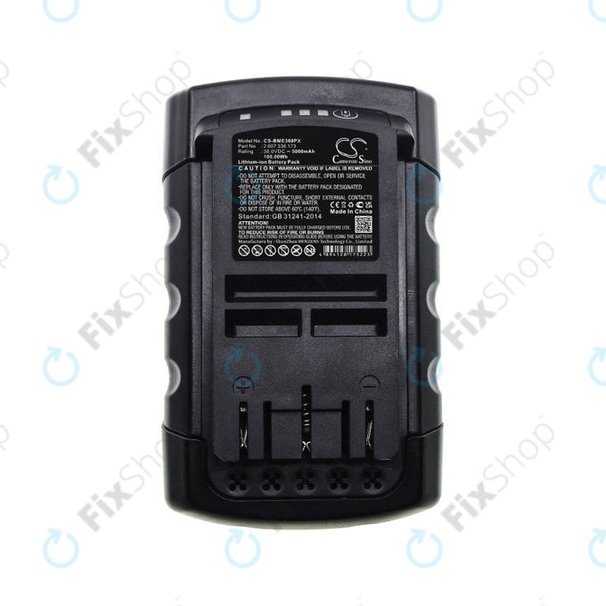Батерия за Bosch Rotak 32li, 37li, 43li, Easyrotak 36-550, 5000mAh, Li-Ion, 36V, 2 607 336 173, HQ
