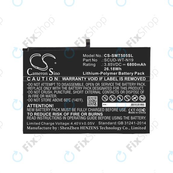 Батерия за Samsung Galaxy Tab A7, 6800mAh, Li-Pol, 3.85V, SCUD-WT-N19, HQ
