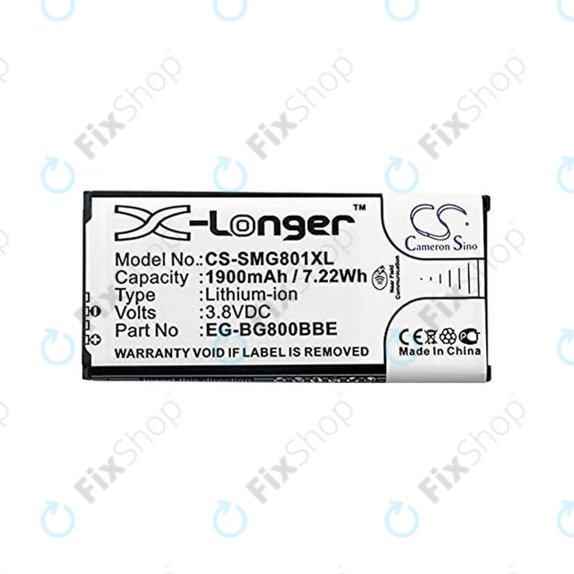 Батерия за Samsung S5 Mini G800F, EB-BG800BBE, 1900mAh, HQ