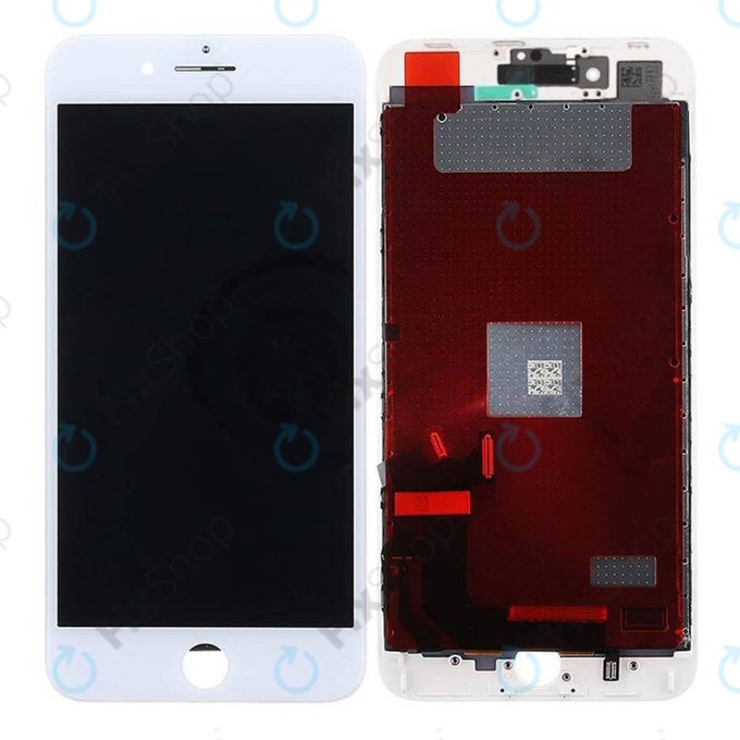 Дисплей за iPhone 8 Plus, White, Тъчскрийн с рамка