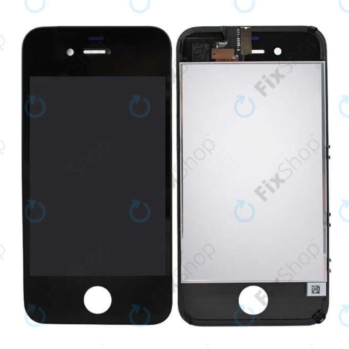 Дисплей за iPhone 4, Black, Тъчскрийн с рамка