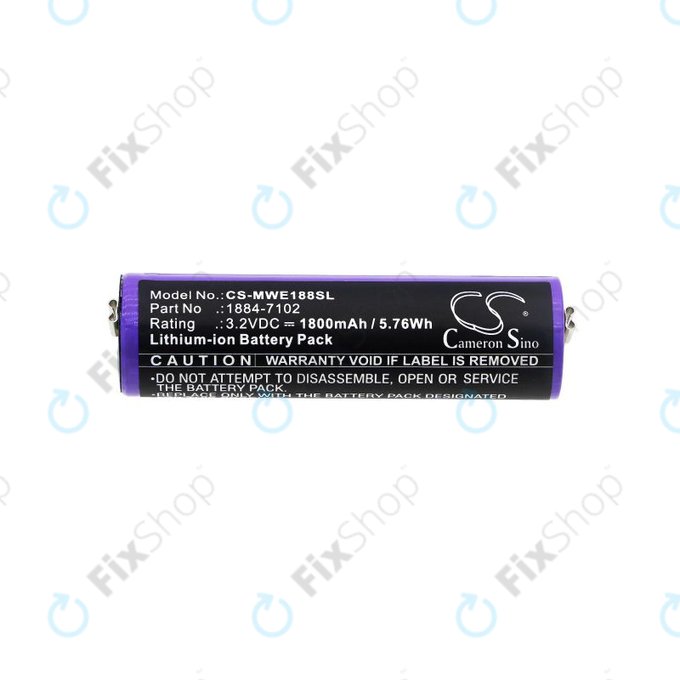 Батерия за Moser Ermila 1884, 1885, Wahl 1884 LI+PRO, Wahl Ermila 1884, 1885, 1800mAh, LiFePO4, 3.2V, -, HQ