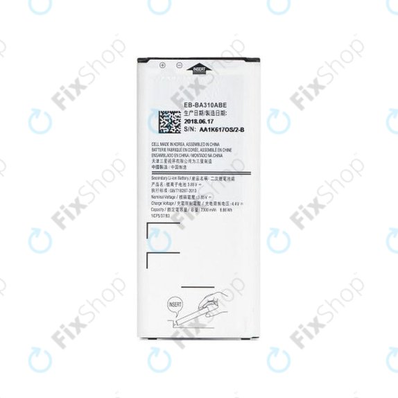 Батерия за Samsung A3 A310F (2016), BA310ABE, 2300mAh