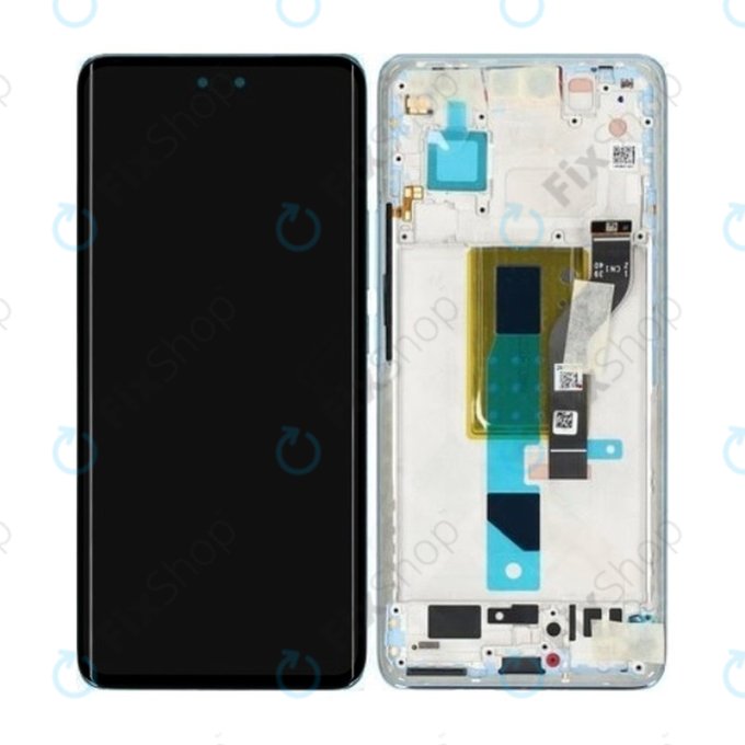 дисплей за Xiaomi 13 Lite, Тъчскрийн и рамка, 5600040L9S00, Lite Blue, Genuine Service Pack