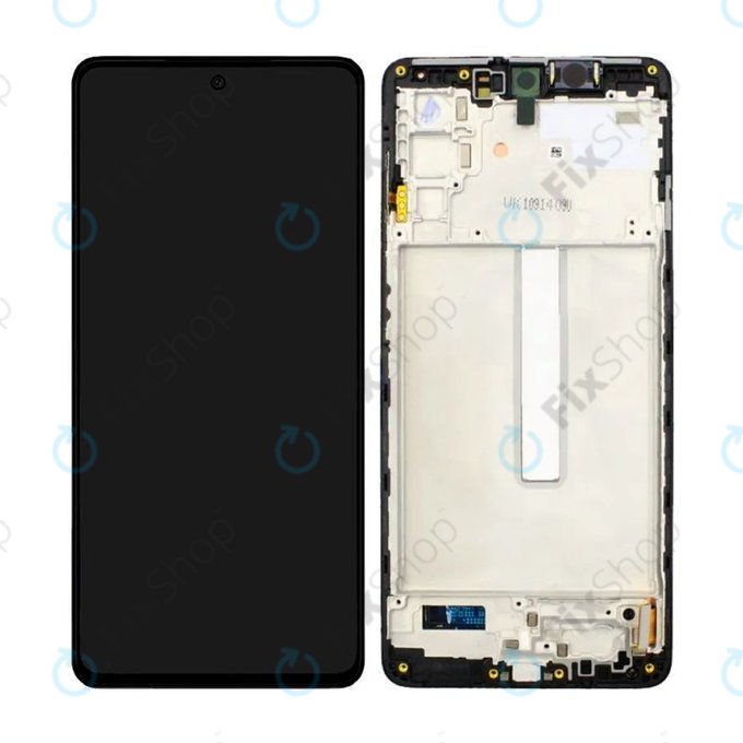 дисплей за Samsung M52 5G M526B, Тъчскрийн и рамка, черен, Black, TFT