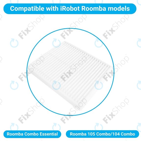 Прахов филтър, 2 бр. за iRobot Roomba Combo Essential, Roomba 105 Combo, 104 Combo