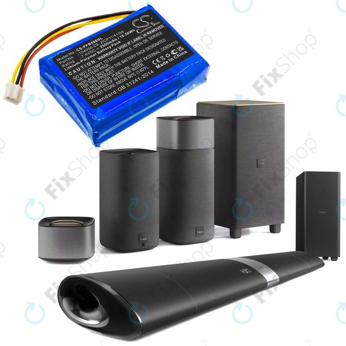 Батерия за Philips Fidelio B5/12, Fidelio HTL9100, Fidelio HTL9300, 2500mAh, Li-Pol, 7.4V, 104050-2S, HQ