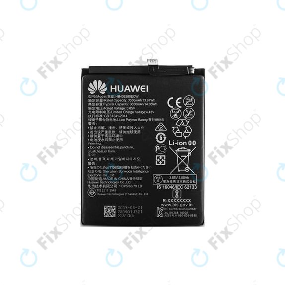 Батерия за Huawei P30, HB436380ECW, 3650mAh, 24022804, Genuine Service Pack