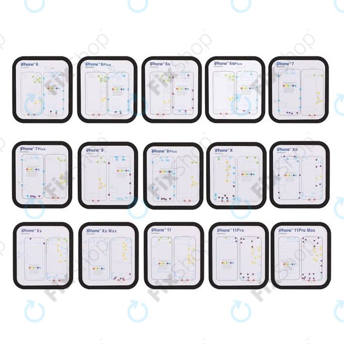 Магнитна подложка за винтове за iPhone 6 – 11 Pro Max