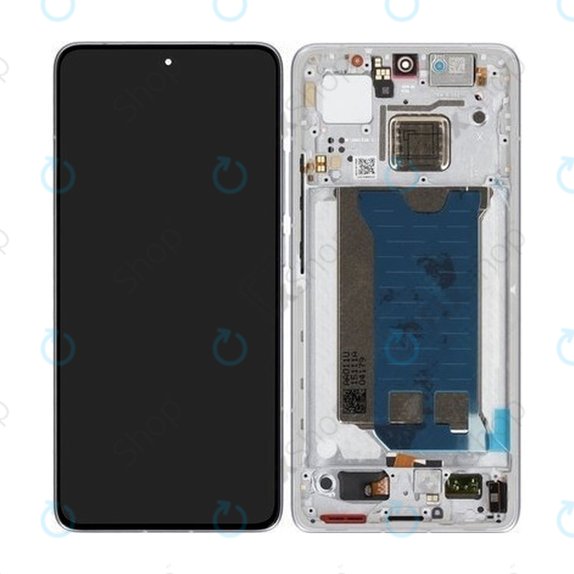 Дисплей за Xiaomi Poco F7 Pro 5G, Silver, Тъчскрийн с рамка, 56002200O1100 Genuine Service Pack