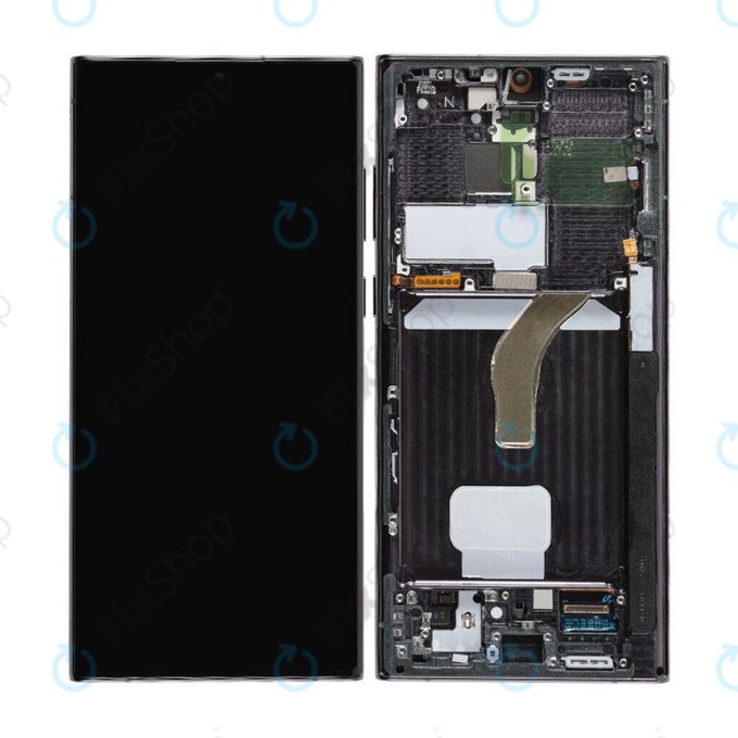 дисплей за Samsung S22 Ultra S908B, тъчскрийн, Phantom Black, TFT