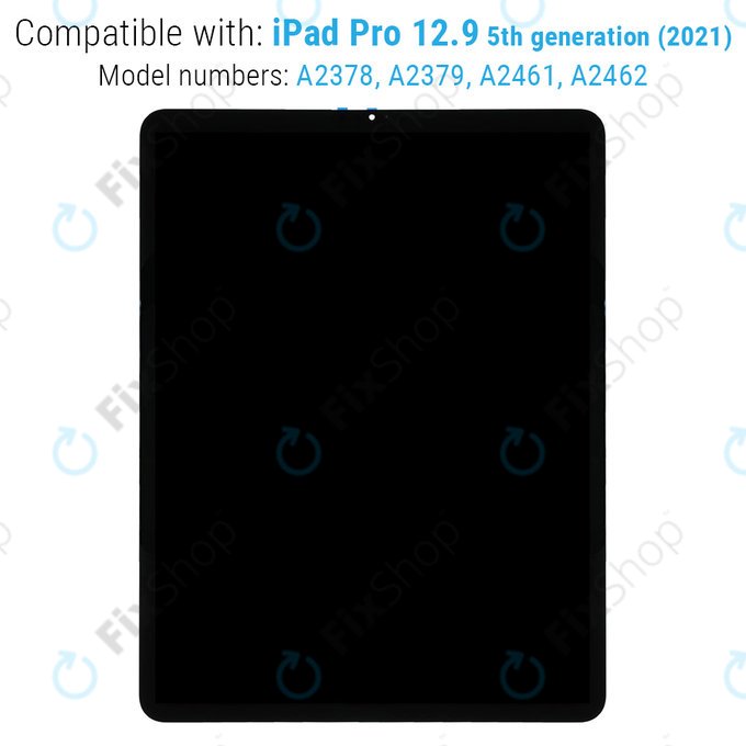 LCD дисплей за iPad Pro 12.9" (5th Gen 2021, 6th Gen 2022), Тъчскрийн и IC Board cout Frame, Refurbished